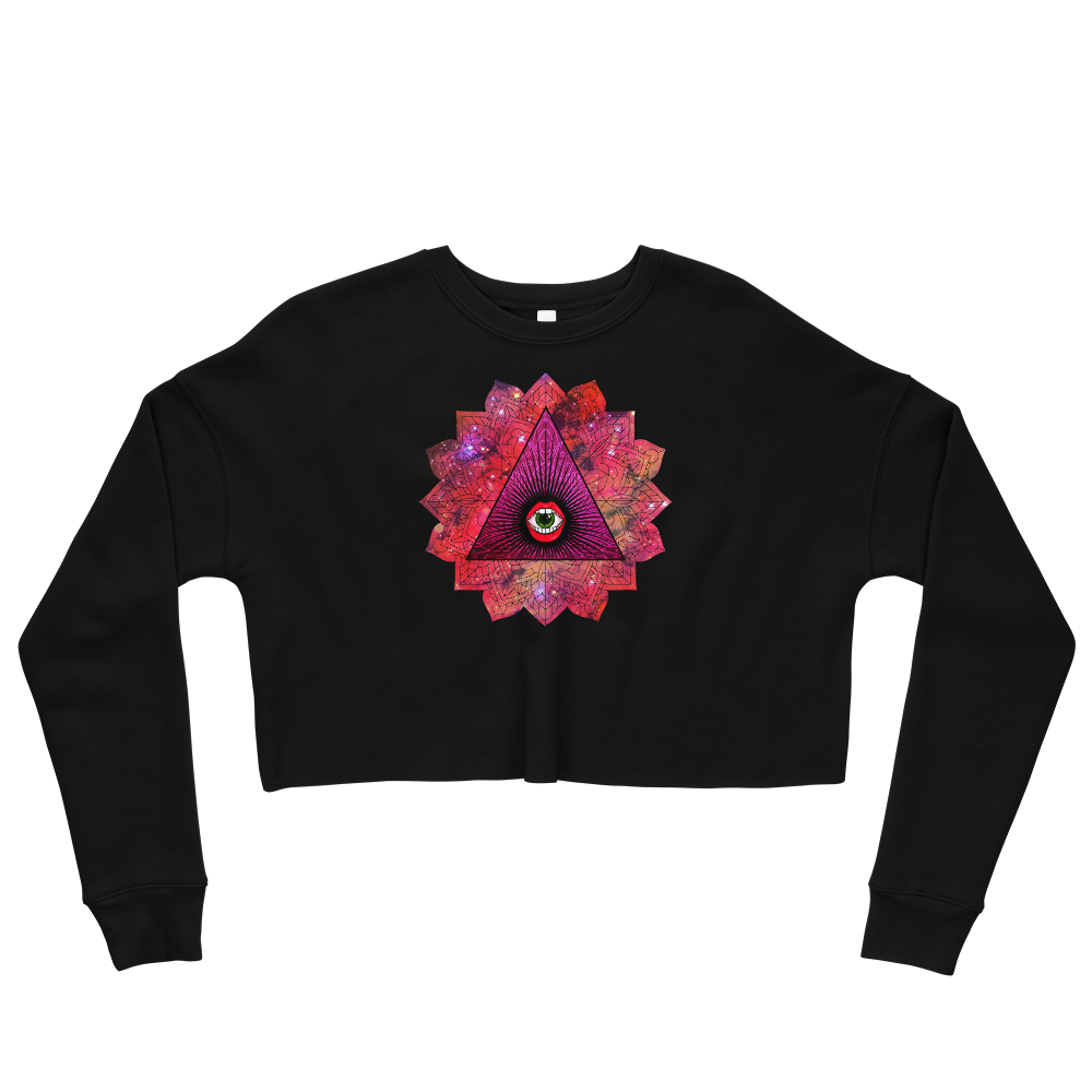 This Shroom Beach fleece cropped sweatshirt is the way to go to look fashionable while feeling perfectly comfy.