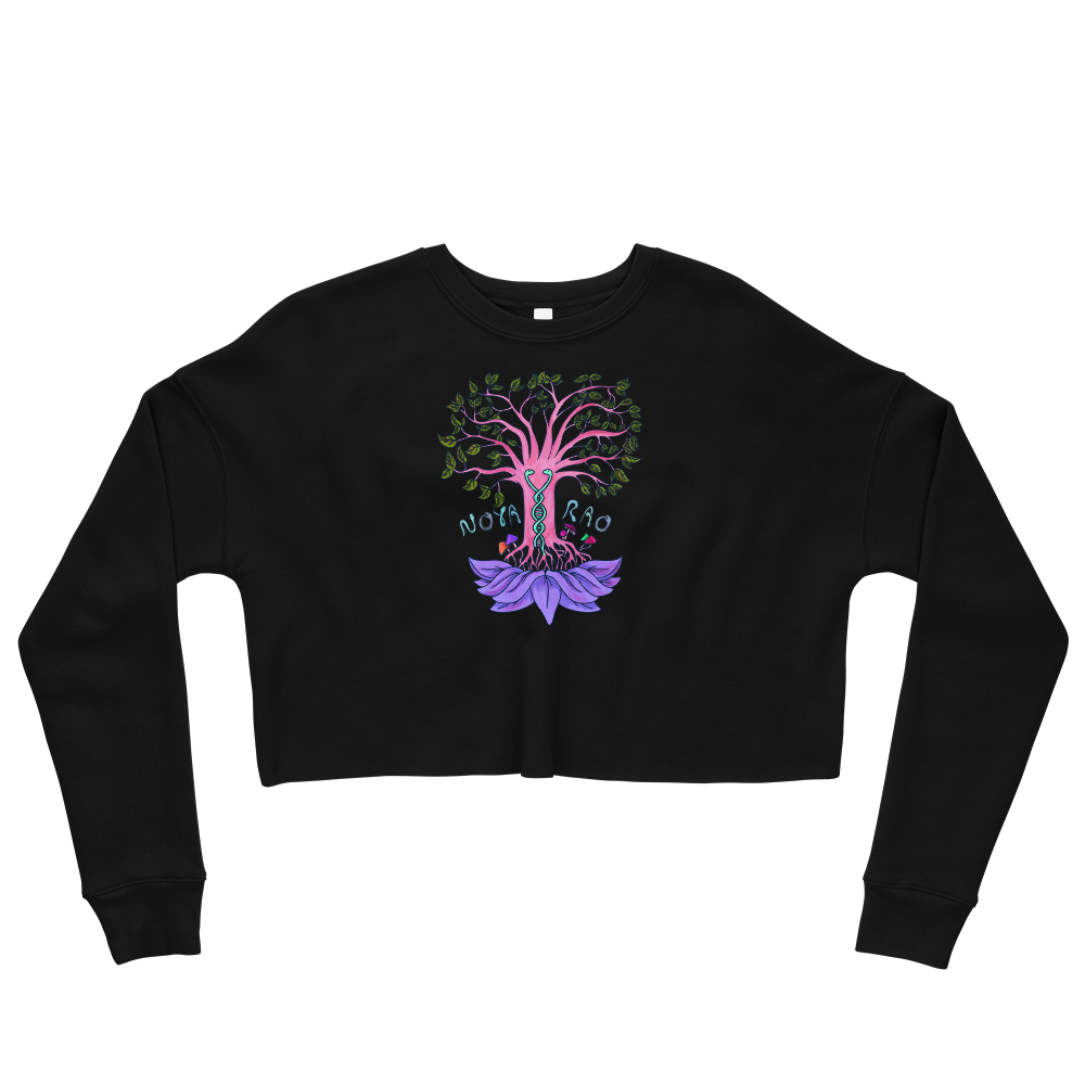 This Shroom Beach fleece cropped sweatshirt is the way to go to look fashionable while feeling perfectly comfy.