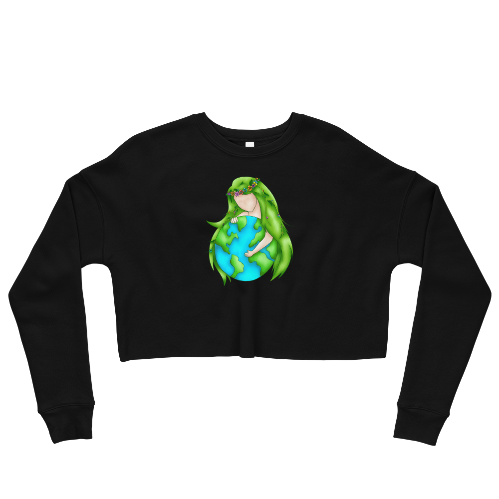 This Shroom Beach fleece cropped sweatshirt is the way to go to look fashionable while feeling perfectly comfy.