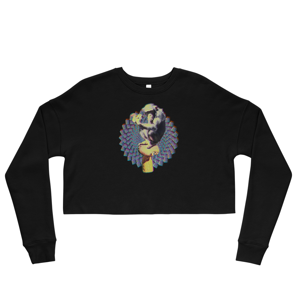 This Shroom Beach fleece cropped sweatshirt is the way to go to look fashionable while feeling perfectly comfy.