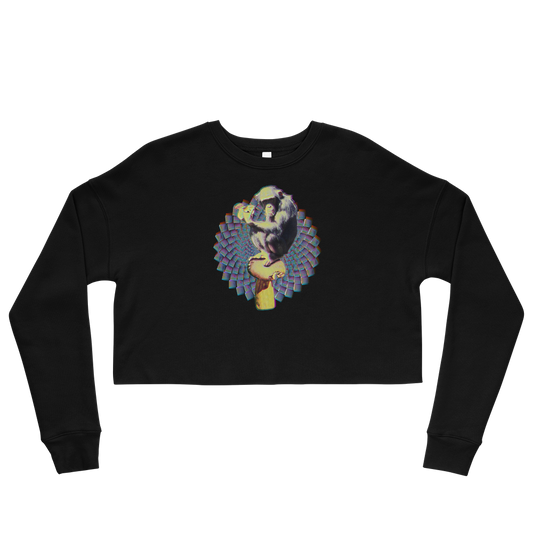 This Shroom Beach fleece cropped sweatshirt is the way to go to look fashionable while feeling perfectly comfy.