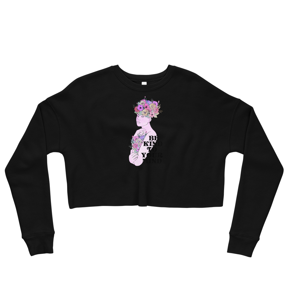 This Shroom Beach fleece cropped sweatshirt is the way to go to look fashionable while feeling perfectly comfy.