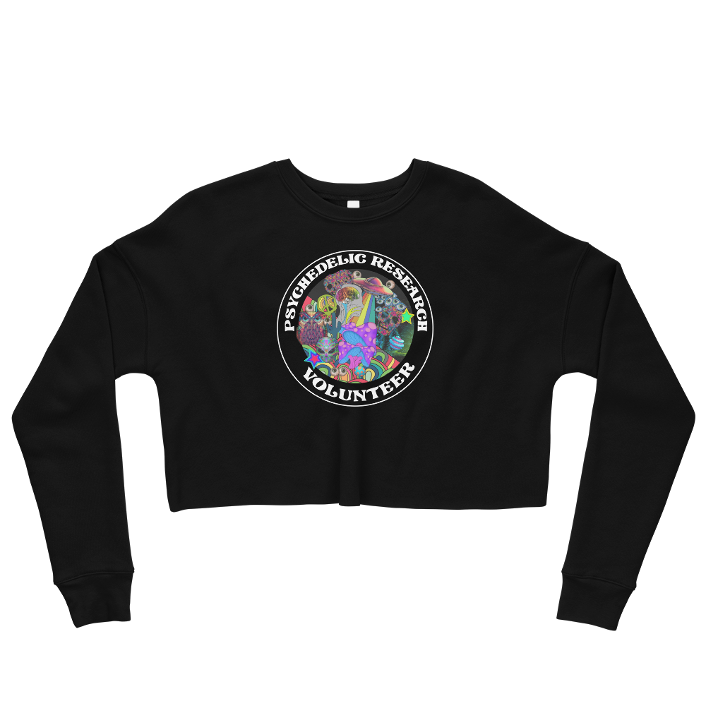 Research Volunteer Graphic Crop Sweatshirt