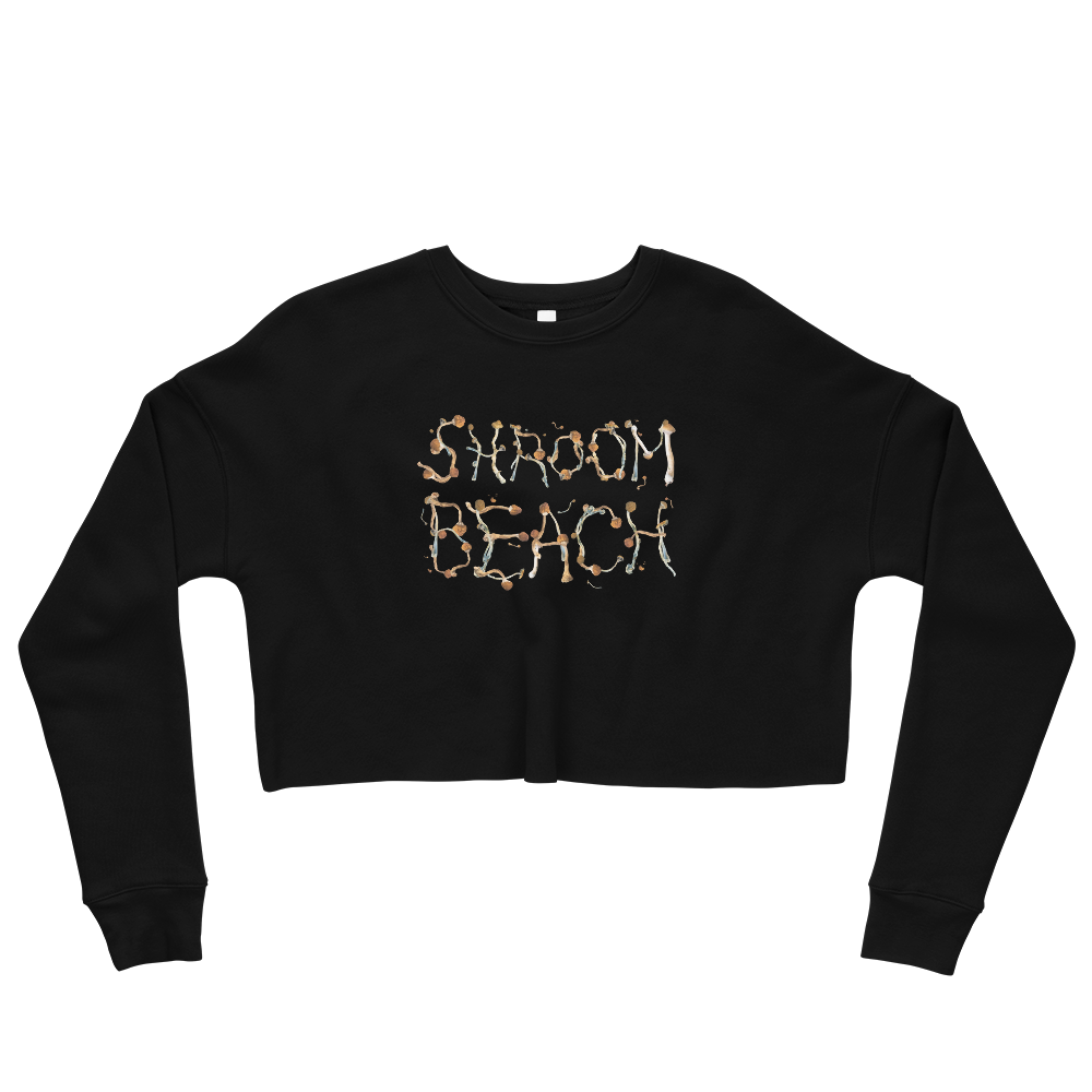 Shroom Beach Psi~ Graphic Crop Sweatshirt