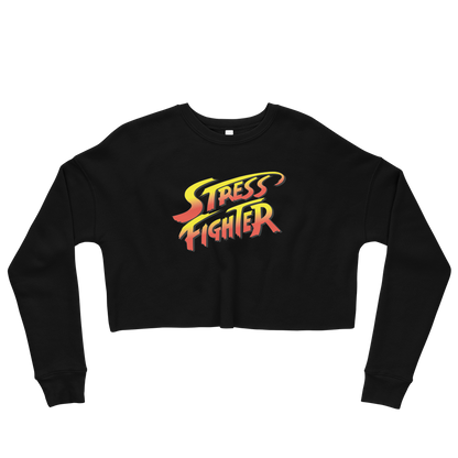 Stress Fighter Graphic Crop Sweatshirt