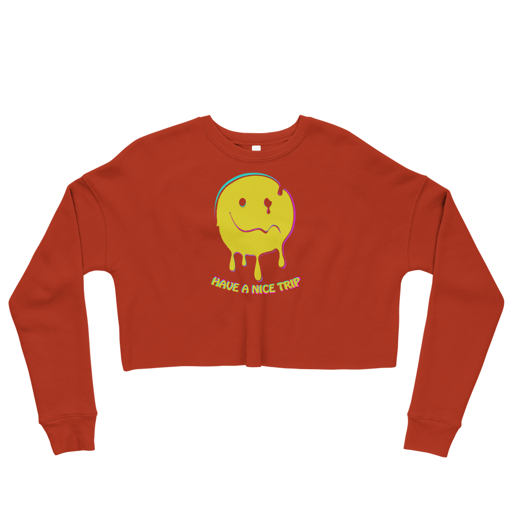 This Shroom Beach fleece cropped sweatshirt is the way to go to look fashionable while feeling perfectly comfy.