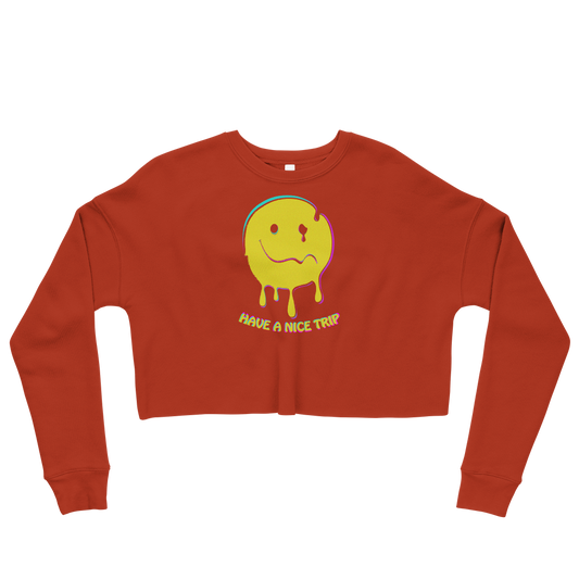 This Shroom Beach fleece cropped sweatshirt is the way to go to look fashionable while feeling perfectly comfy.