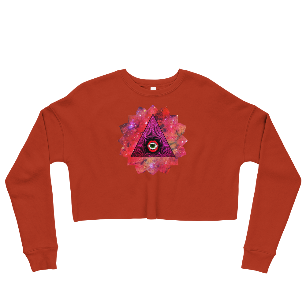 This Shroom Beach fleece cropped sweatshirt is the way to go to look fashionable while feeling perfectly comfy.