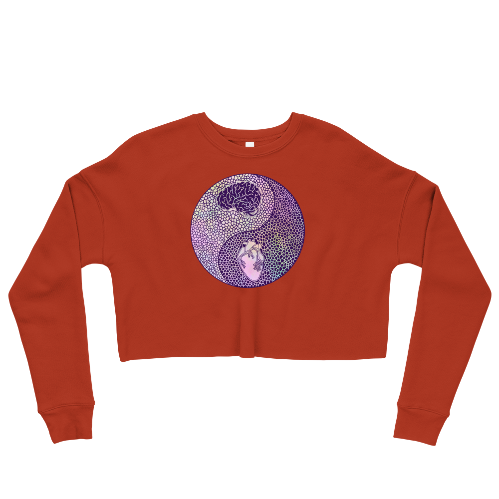 This Shroom Beach fleece cropped sweatshirt is the way to go to look fashionable while feeling perfectly comfy.