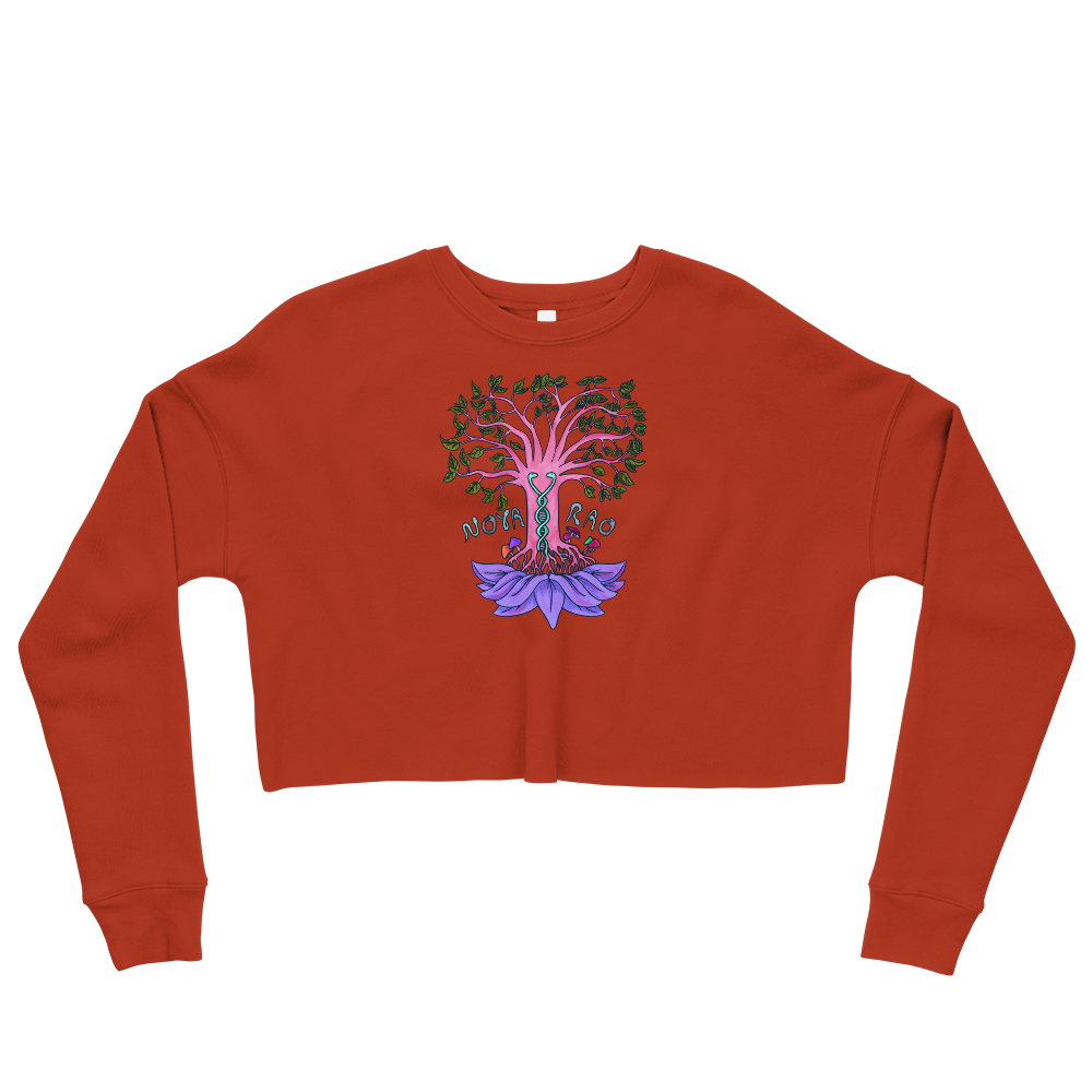 This Shroom Beach fleece cropped sweatshirt is the way to go to look fashionable while feeling perfectly comfy.