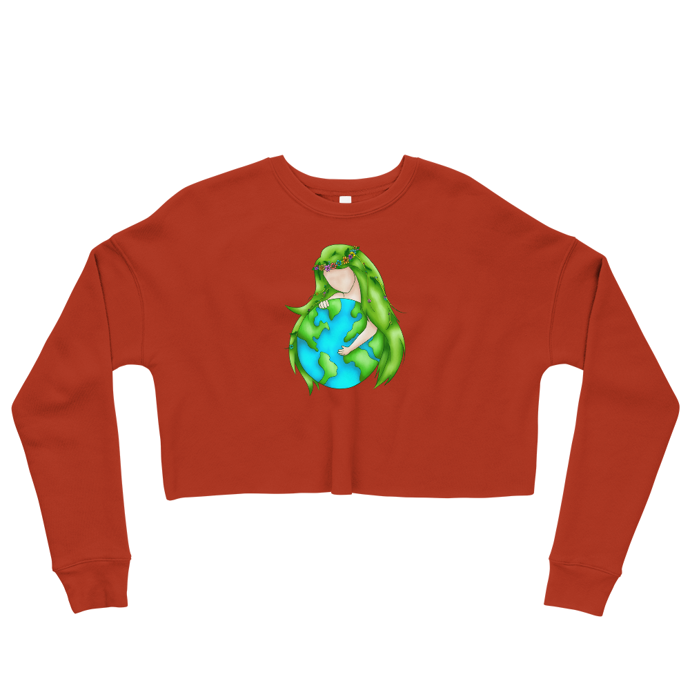 This Shroom Beach fleece cropped sweatshirt is the way to go to look fashionable while feeling perfectly comfy.