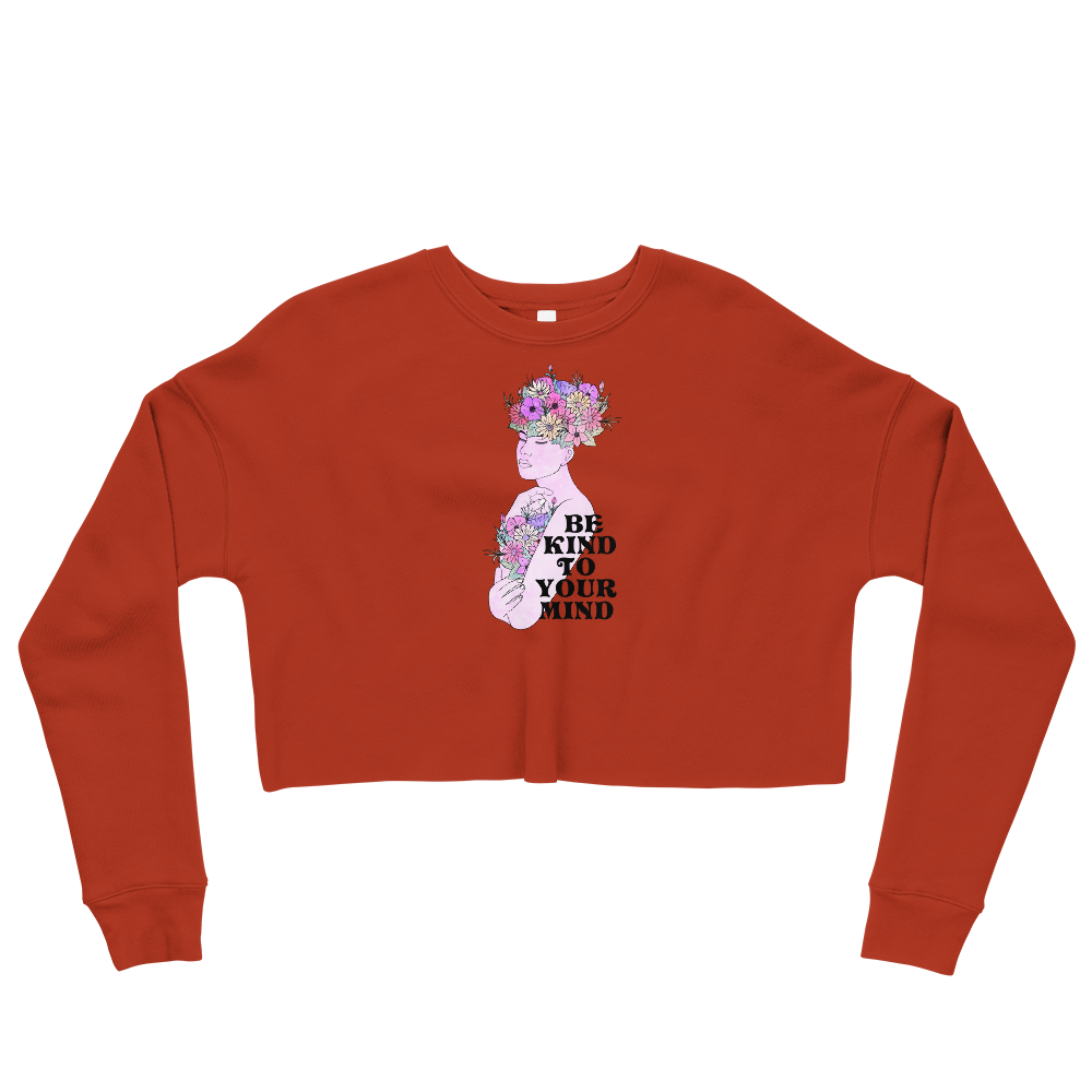 This Shroom Beach fleece cropped sweatshirt is the way to go to look fashionable while feeling perfectly comfy.