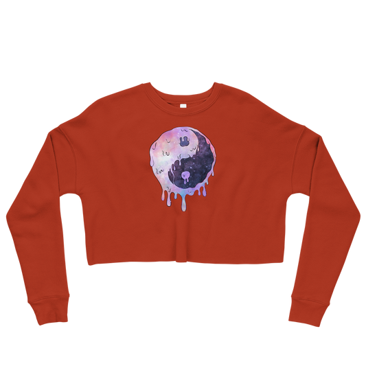 This Shroom Beach fleece cropped sweatshirt is the way to go to look fashionable while feeling perfectly comfy.