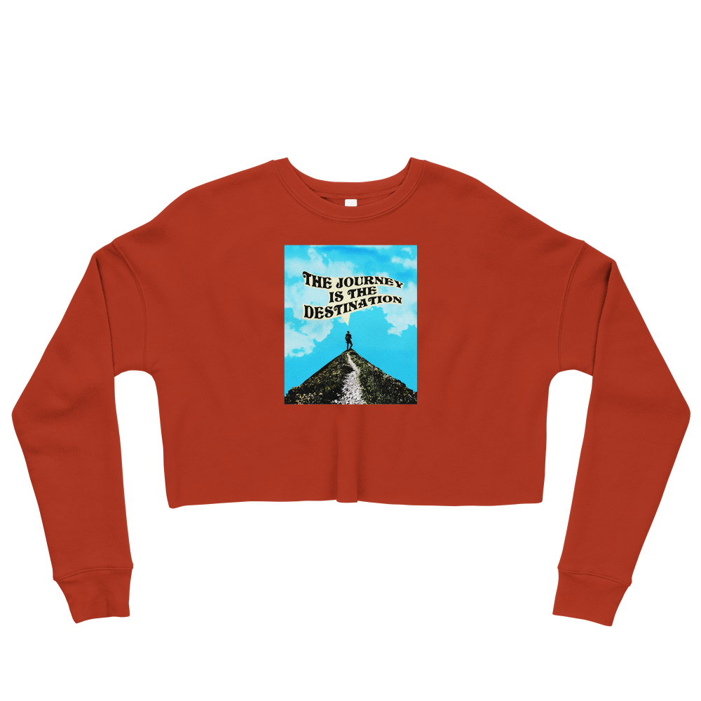 This Shroom Beach fleece cropped sweatshirt is the way to go to look fashionable while feeling perfectly comfy.