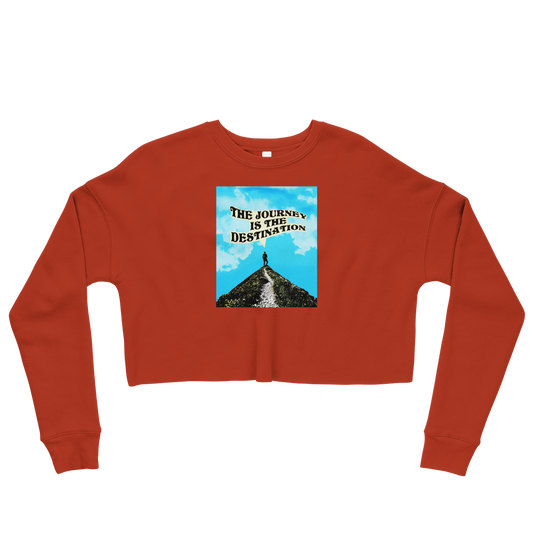 This Shroom Beach fleece cropped sweatshirt is the way to go to look fashionable while feeling perfectly comfy.