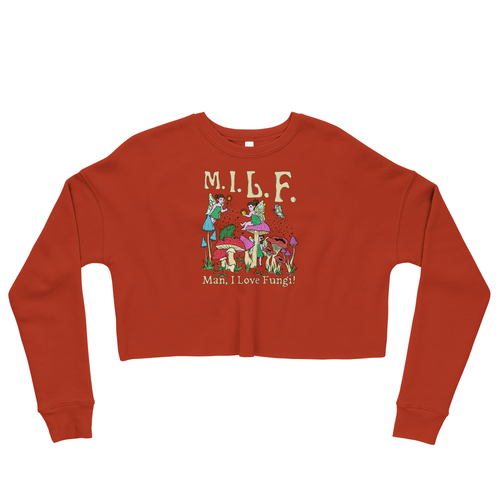 M.I.L.F Graphic Crop Sweatshirt