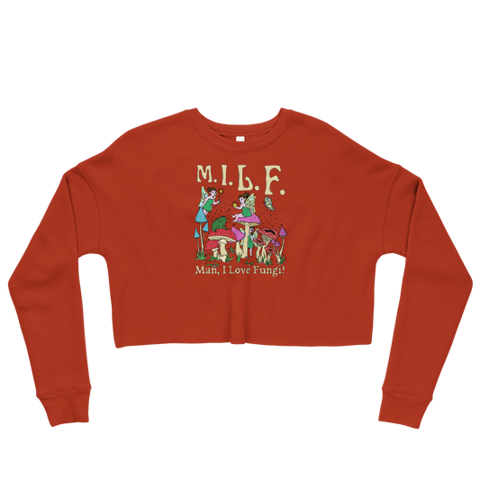M.I.L.F Graphic Crop Sweatshirt
