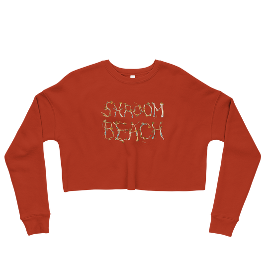 Shroom Beach Psi~ Graphic Crop Sweatshirt