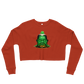 Melting Buddha Graphic Crop Sweatshirt