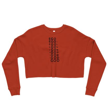 Ego Graphic Crop Sweatshirt
