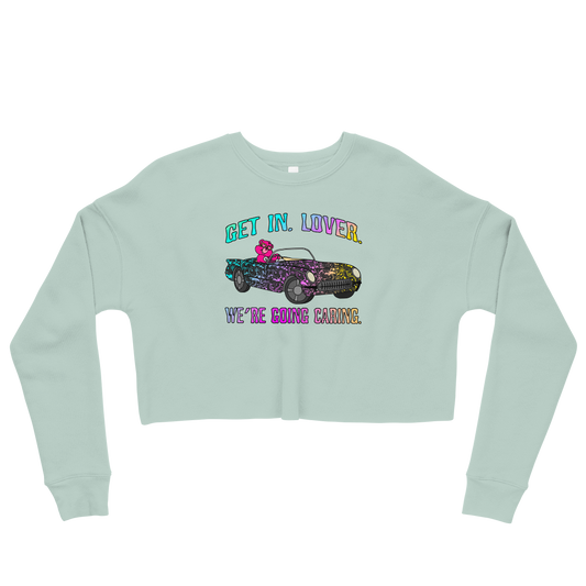 This Shroom Beach fleece cropped sweatshirt is the way to go to look fashionable while feeling perfectly comfy.