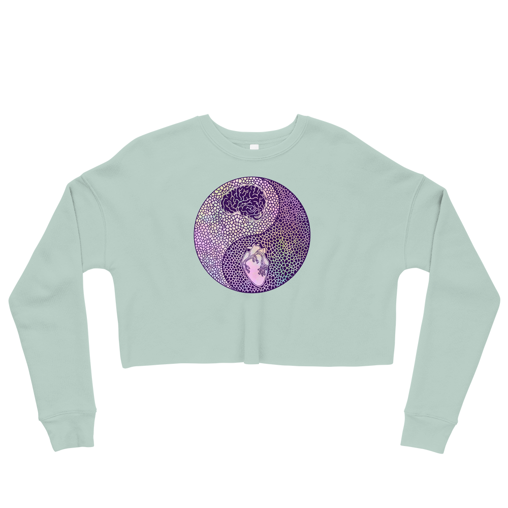 This Shroom Beach fleece cropped sweatshirt is the way to go to look fashionable while feeling perfectly comfy.