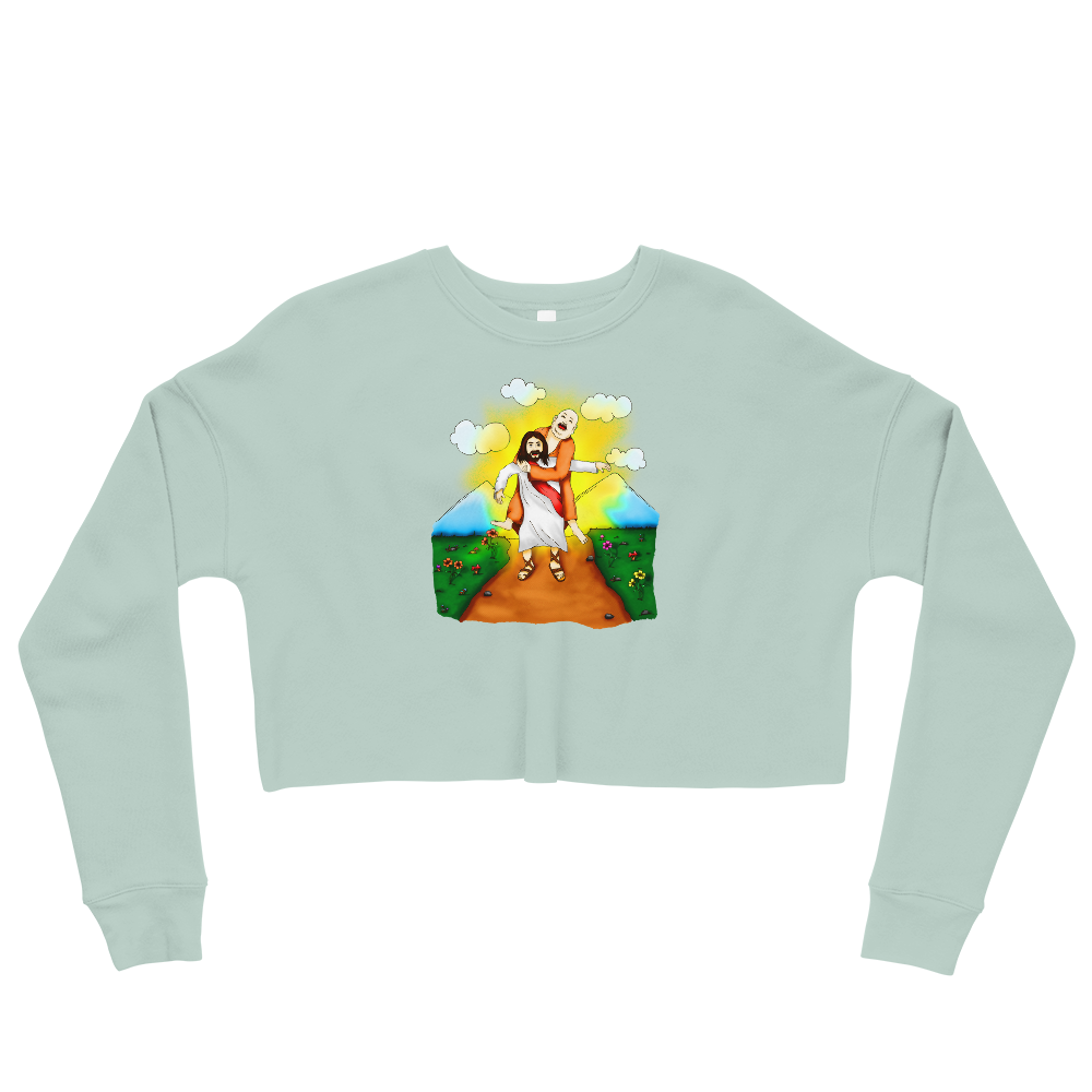 This Shroom Beach fleece cropped sweatshirt is the way to go to look fashionable while feeling perfectly comfy.