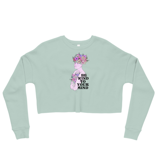 This Shroom Beach fleece cropped sweatshirt is the way to go to look fashionable while feeling perfectly comfy.