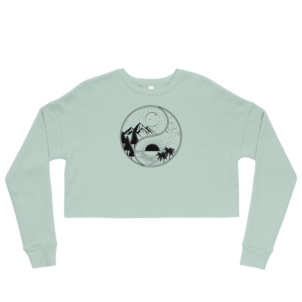 This Shroom Beach fleece cropped sweatshirt is the way to go to look fashionable while feeling perfectly comfy.