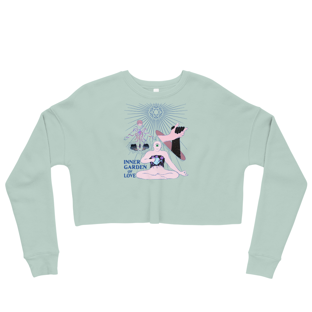 This Shroom Beach fleece cropped sweatshirt is the way to go to look fashionable while feeling perfectly comfy.