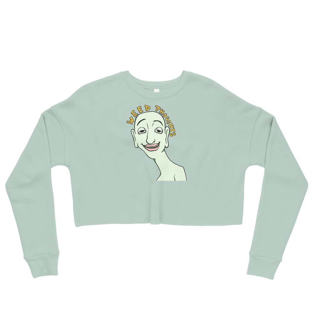 Thoughts Graphic Crop Sweatshirt