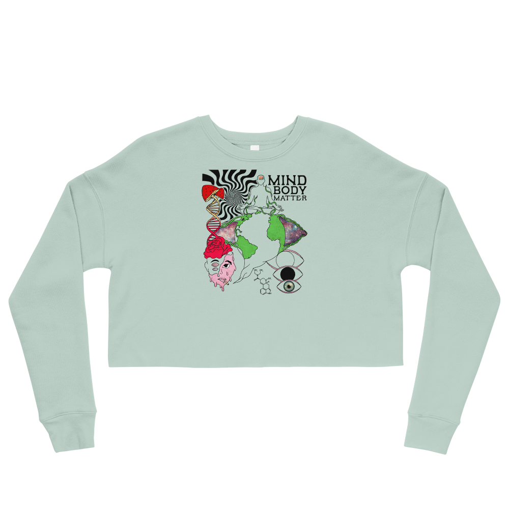 Mind Body Matter Graphic Crop Sweatshirt