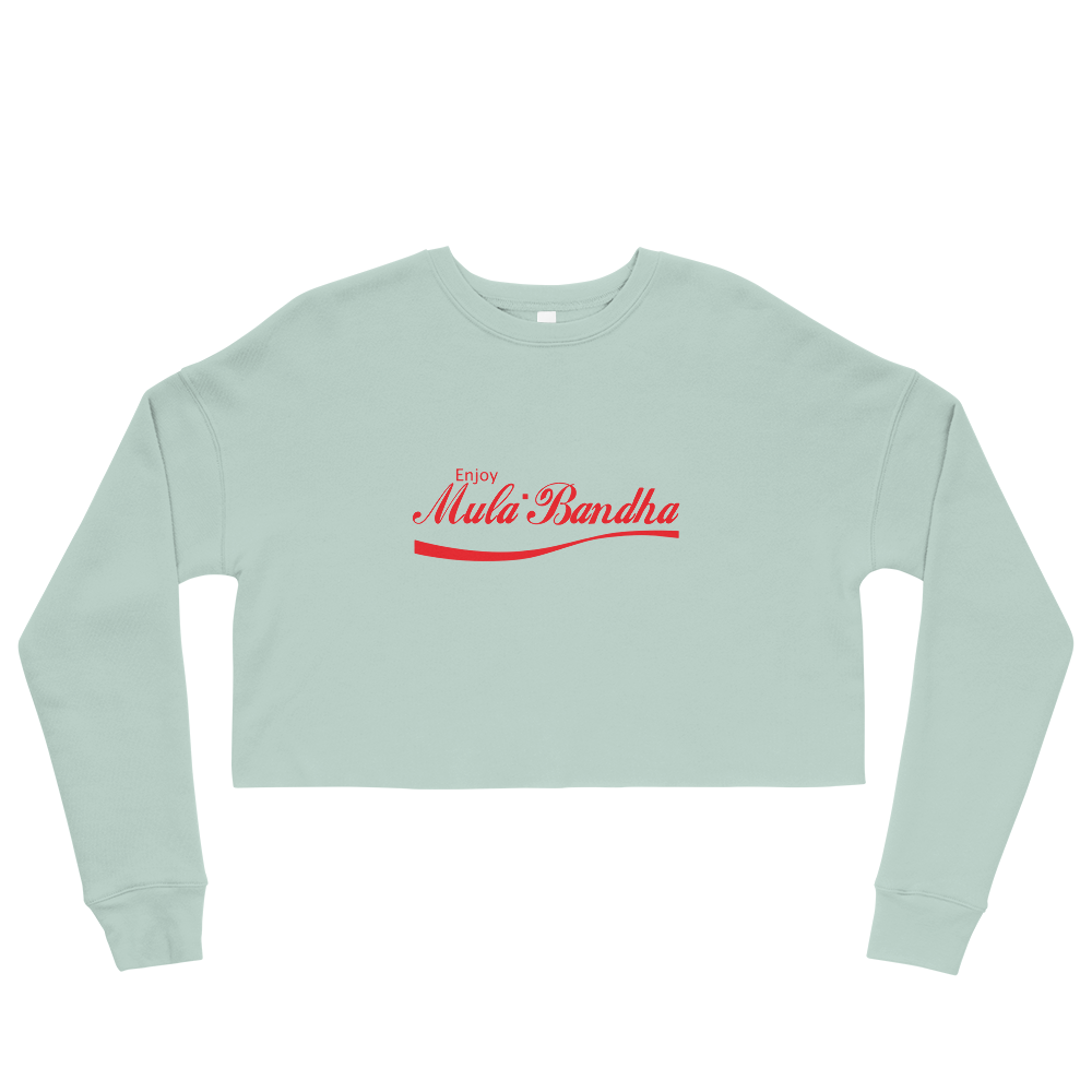 Enjoy Mula Bandha Graphic Crop Sweatshirt