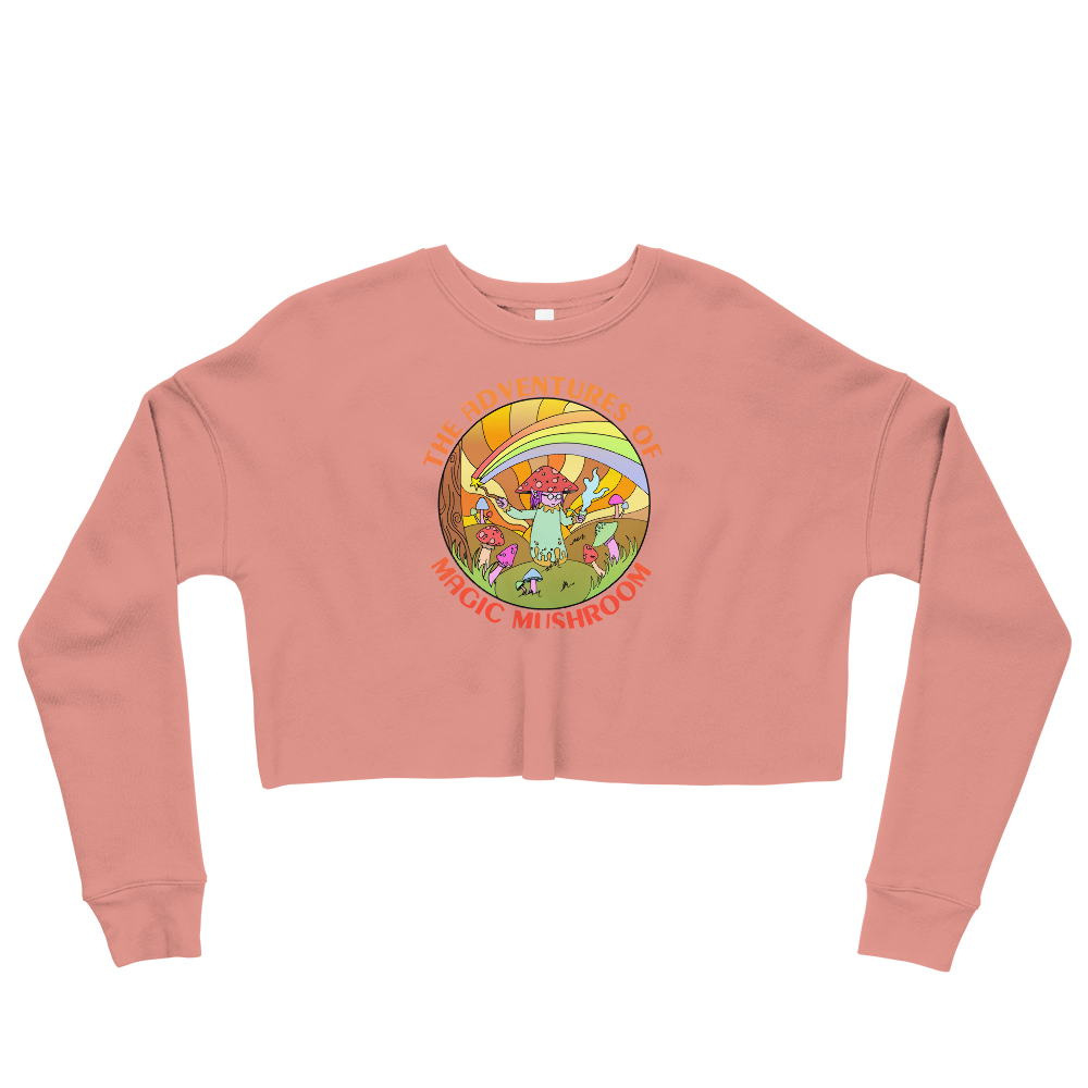 This Shroom Beach fleece cropped sweatshirt is the way to go to look fashionable while feeling perfectly comfy.