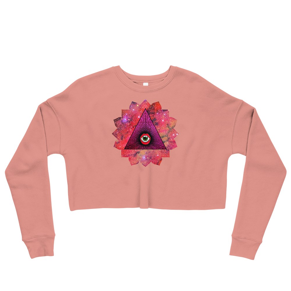 This Shroom Beach fleece cropped sweatshirt is the way to go to look fashionable while feeling perfectly comfy.