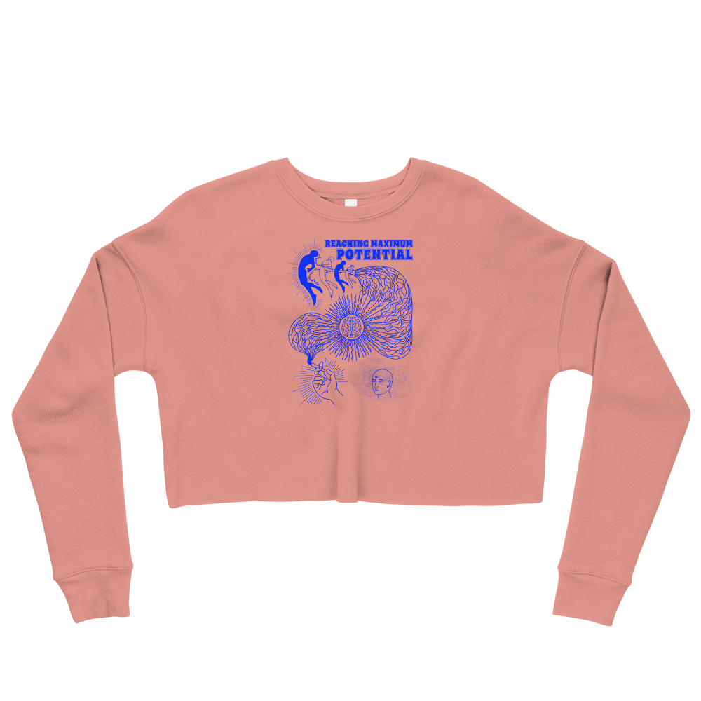 This Shroom Beach fleece cropped sweatshirt is the way to go to look fashionable while feeling perfectly comfy.