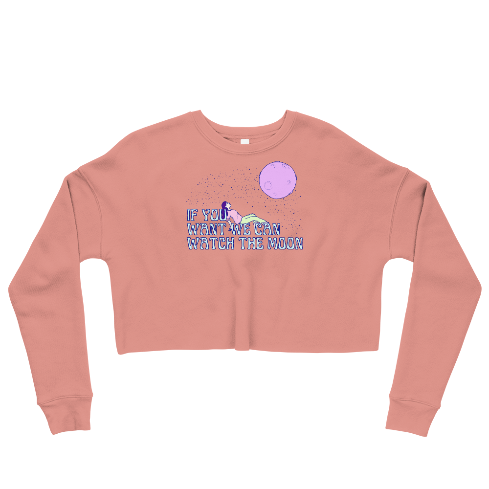 This Shroom Beach fleece cropped sweatshirt is the way to go to look fashionable while feeling perfectly comfy.