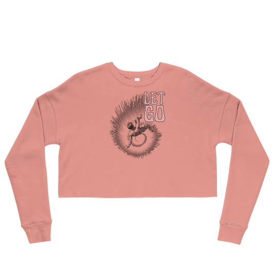 This Shroom Beach fleece cropped sweatshirt is the way to go to look fashionable while feeling perfectly comfy.