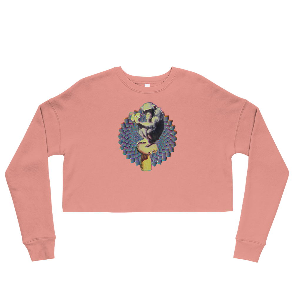 This Shroom Beach fleece cropped sweatshirt is the way to go to look fashionable while feeling perfectly comfy.