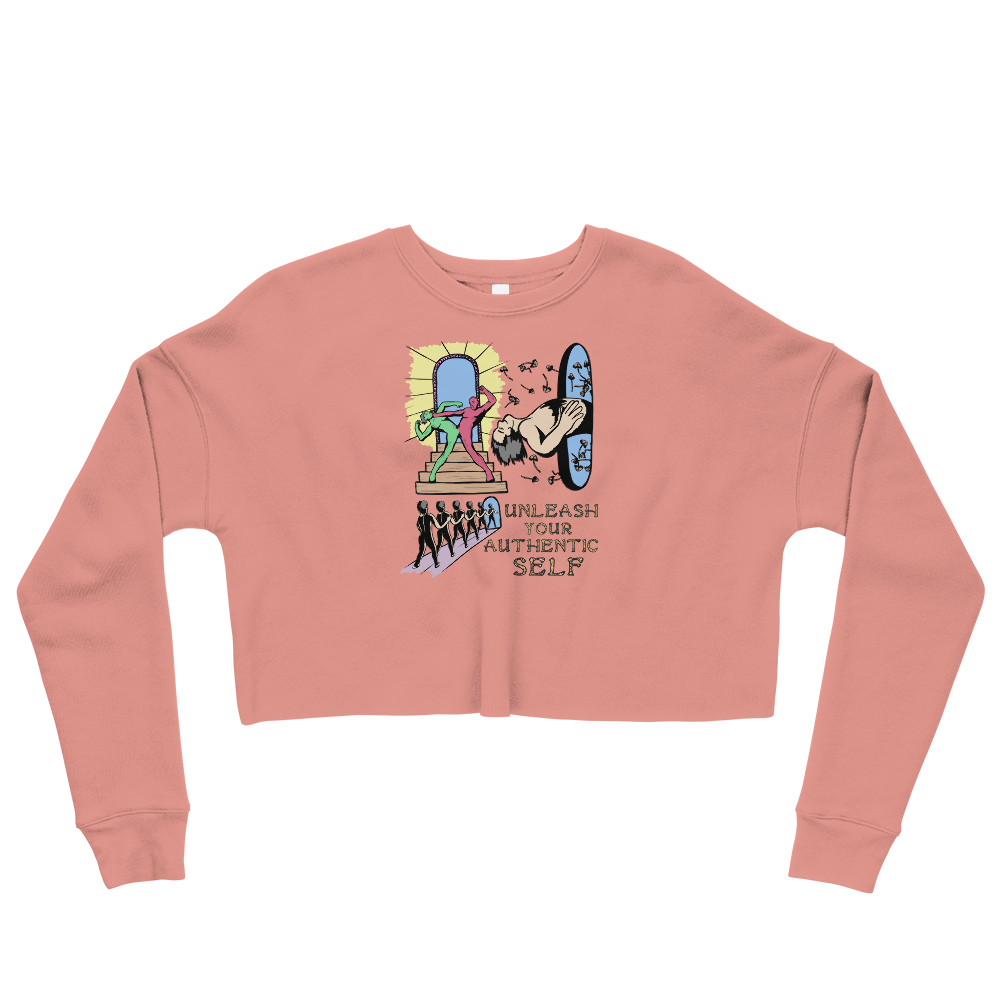 This Shroom Beach fleece cropped sweatshirt is the way to go to look fashionable while feeling perfectly comfy.