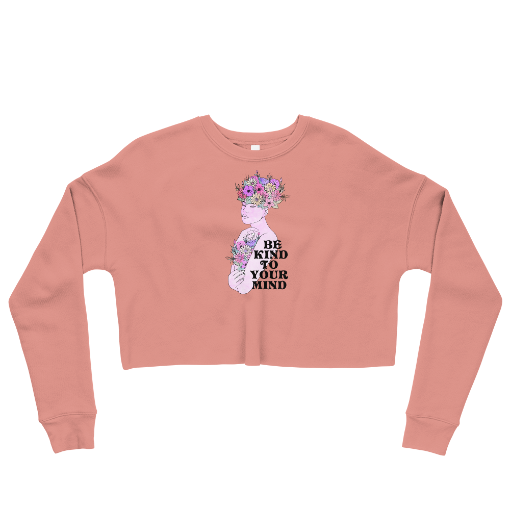 This Shroom Beach fleece cropped sweatshirt is the way to go to look fashionable while feeling perfectly comfy.