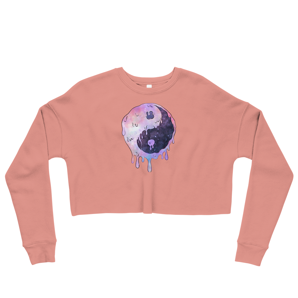 This Shroom Beach fleece cropped sweatshirt is the way to go to look fashionable while feeling perfectly comfy.