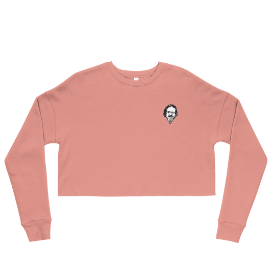 Allan Watts Embroidery Crop Sweatshirt - Shroom Beach