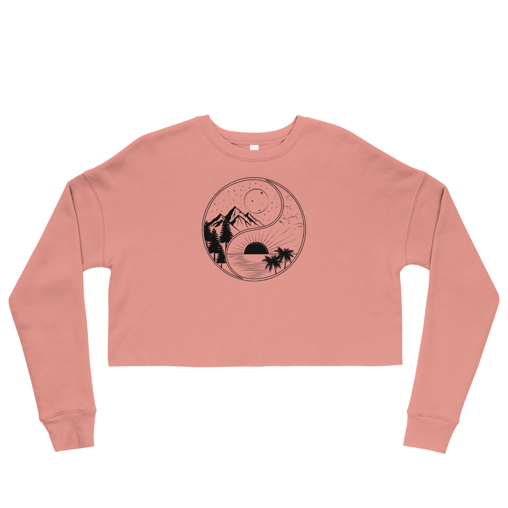 This Shroom Beach fleece cropped sweatshirt is the way to go to look fashionable while feeling perfectly comfy.