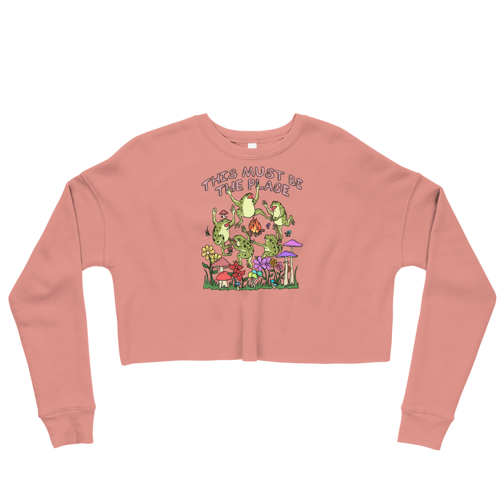 This Must Be The Place Graphic Crop Sweatshirt