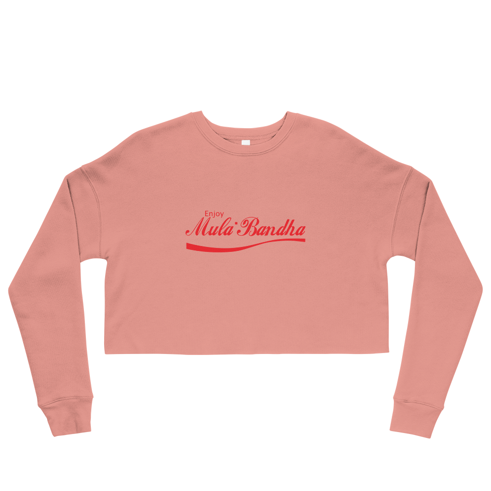 Enjoy Mula Bandha Graphic Crop Sweatshirt