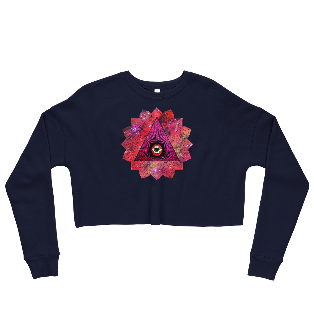 This Shroom Beach fleece cropped sweatshirt is the way to go to look fashionable while feeling perfectly comfy.