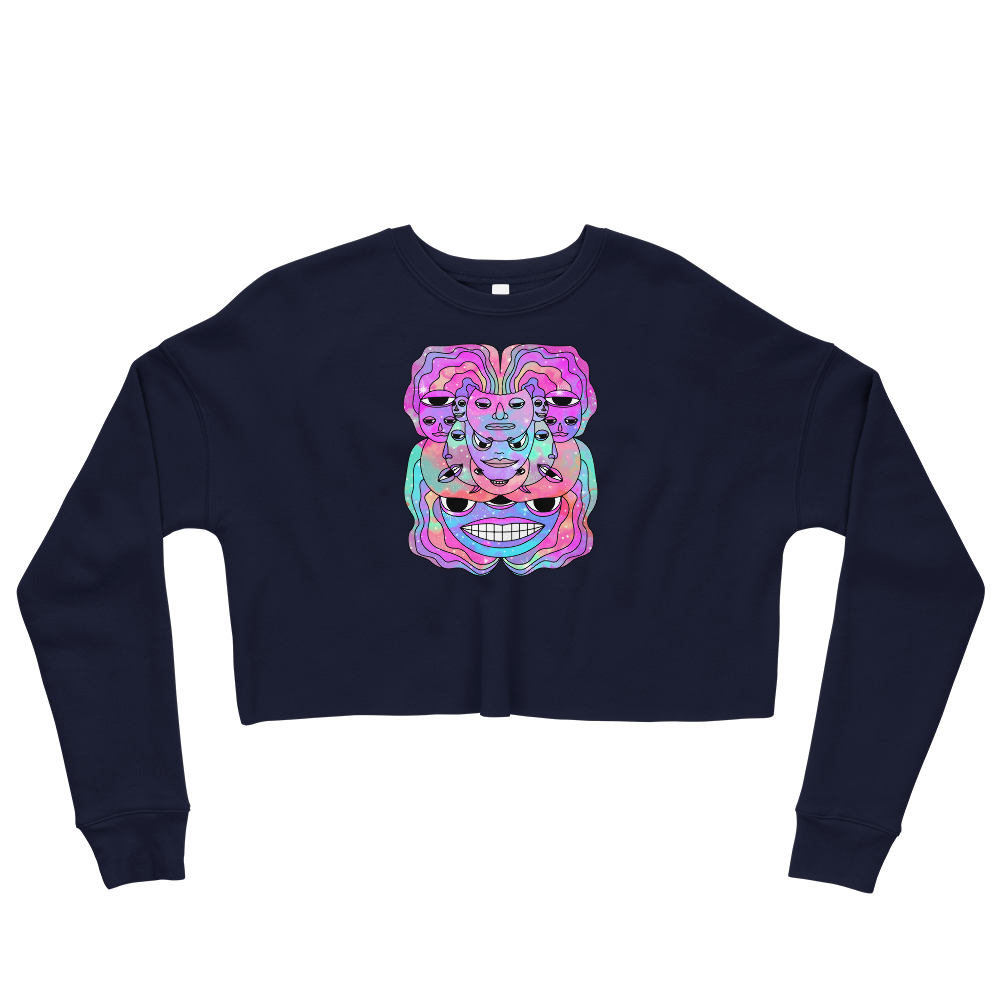 This Shroom Beach fleece cropped sweatshirt is the way to go to look fashionable while feeling perfectly comfy.