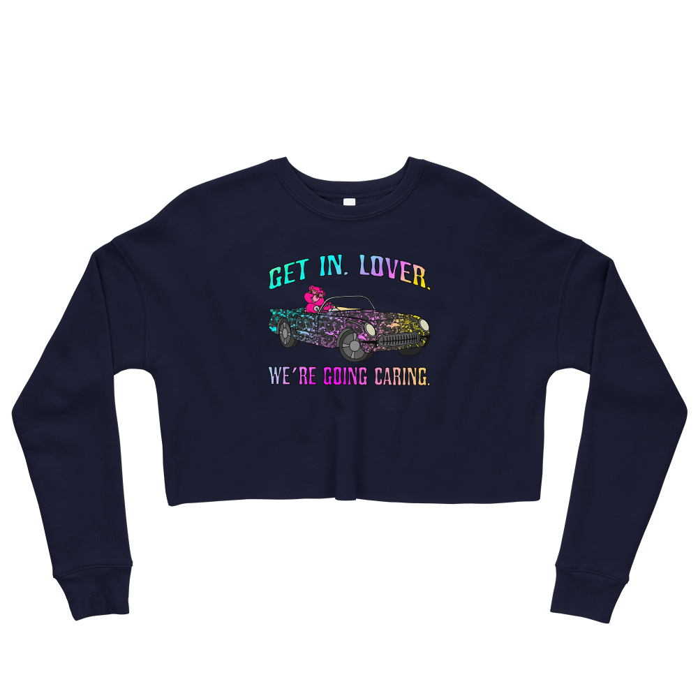 This Shroom Beach fleece cropped sweatshirt is the way to go to look fashionable while feeling perfectly comfy.