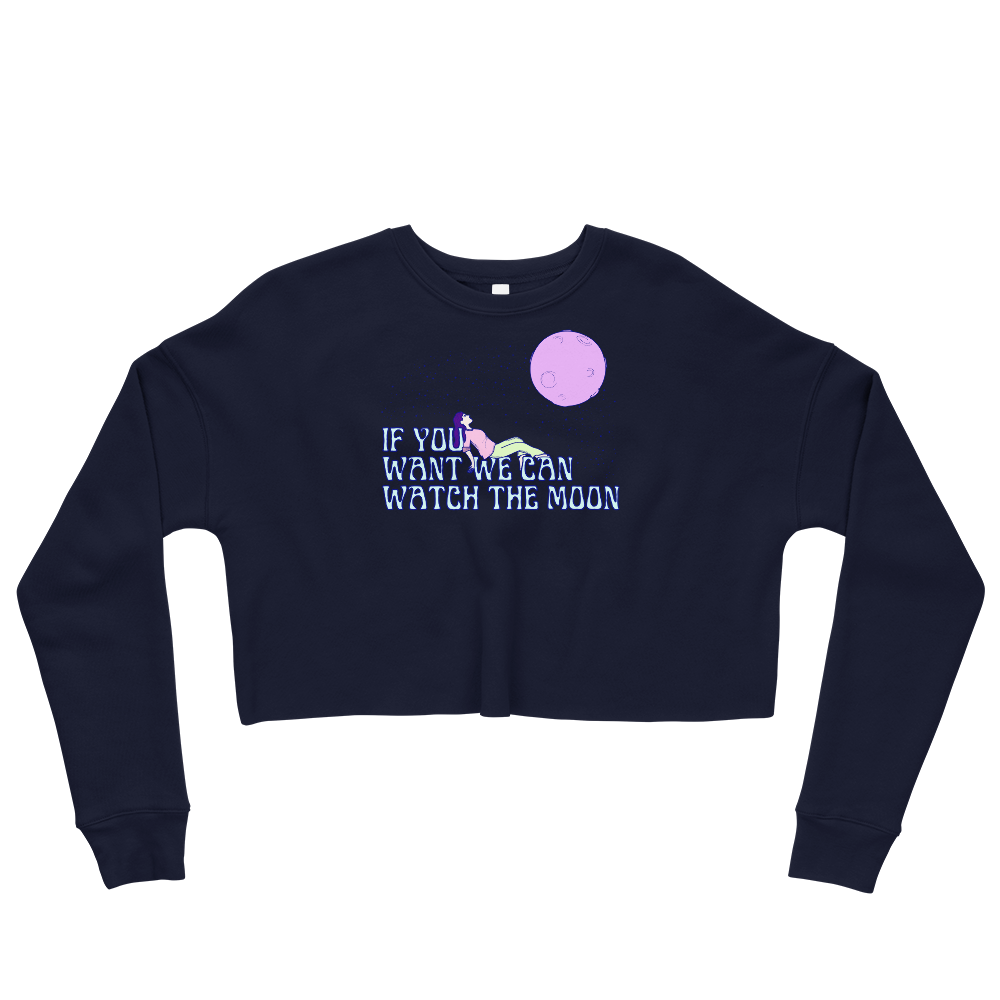 This Shroom Beach fleece cropped sweatshirt is the way to go to look fashionable while feeling perfectly comfy.